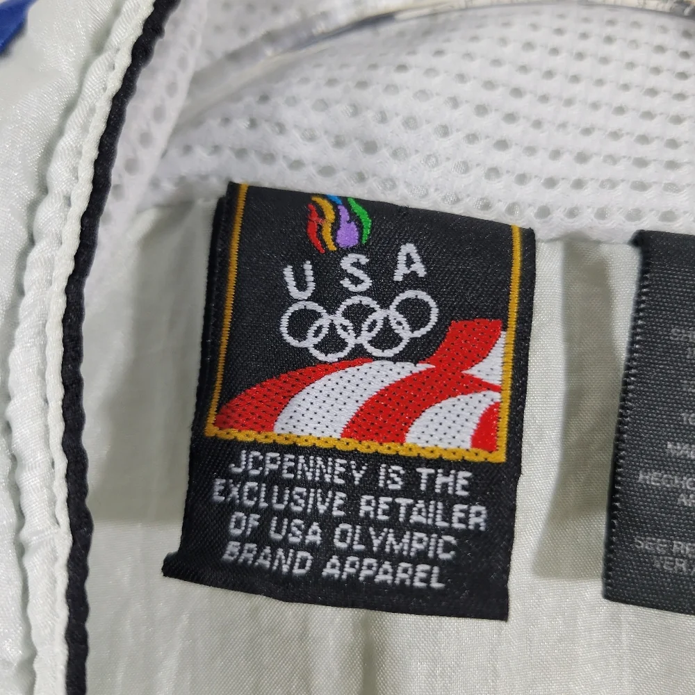 Vintage JCPENNEY x USA OLYMPICS colorblock zip up warm up track jacket